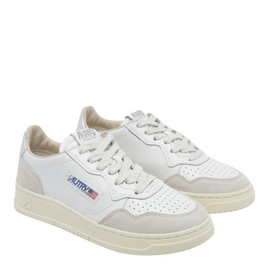 26FW 오트리 메달리스트 로우 레더 스니커즈 AULW LS74 WHITE - AUTRY