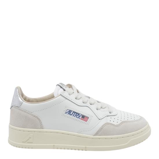 26FW 오트리 메달리스트 로우 레더 스니커즈 AULW LS74 WHITE