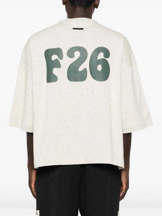 26SS 피어오브갓 반팔 티셔츠 RW00382 0134 VANILLA - FEAR OF GOD