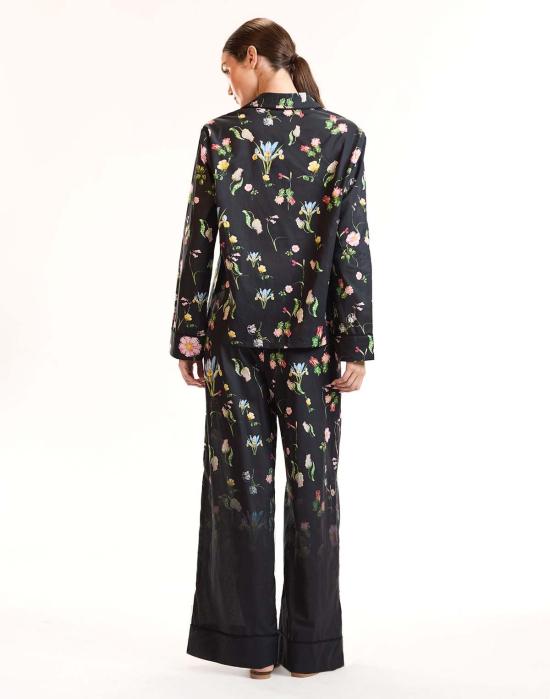  신시아 로리 스트레이트 팬츠 신시아 로울리 보태니컬 느와르 PJ 팬츠 - CYNTHIA ROWLEY