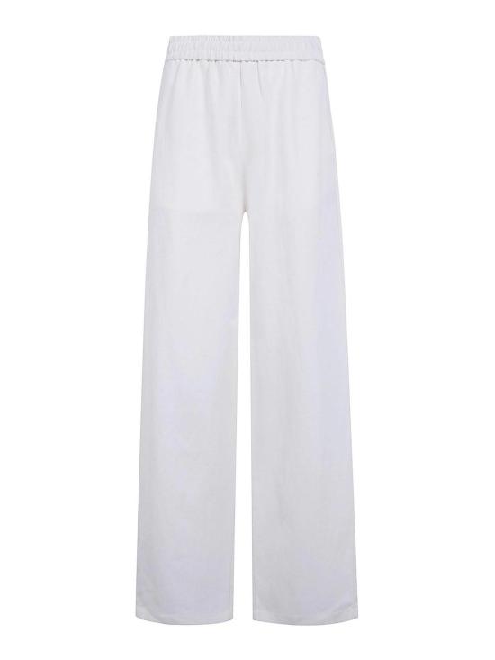 25FW 아미 블렌디드 리넨 엘라스티케이티드 웨이스트 트라우저 FTR868VI0052136 White