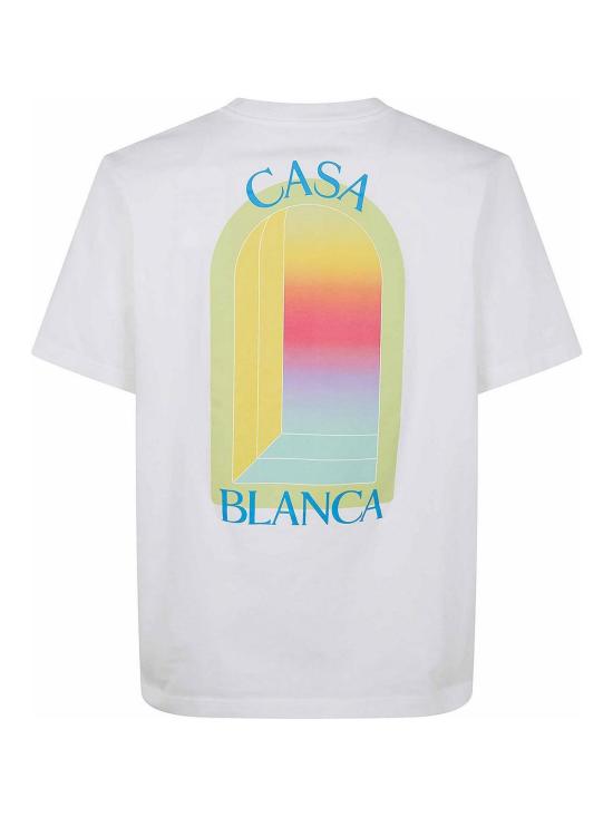 25FW 카사블랑카 반팔 티셔츠 MSP26JTS00113BRIGHT White - CASABLANCA