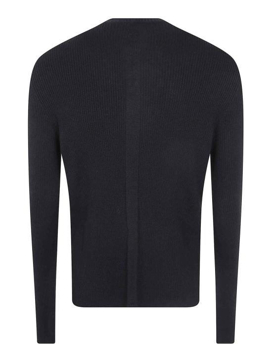 26FW 릭 오웬스 리브드 지오 스웨터 RU02F4639RIBM09 BLACK - RICK OWENS