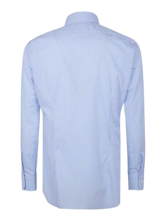 25FW 발바 긴팔 셔츠 I1U13P0154205U0002 Blue - BARBA
