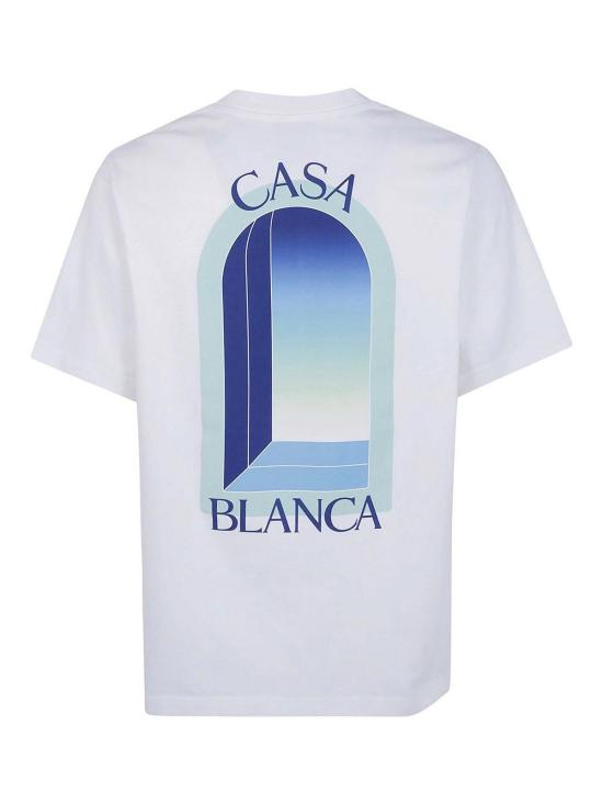 26FW 카사블랑카 반팔 티셔츠 MPF26JTS00114WHITE - CASABLANCA