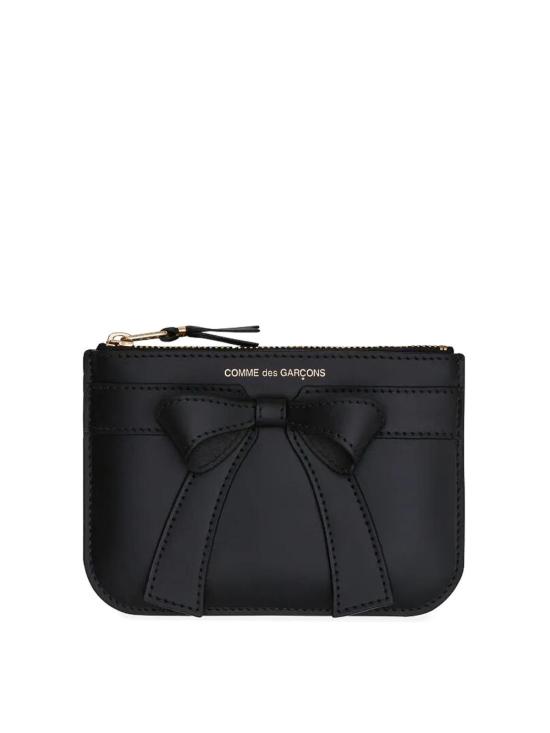 25FW 꼼데가르송 클래식 레더 라인 파우치 SA8100BBBLACK