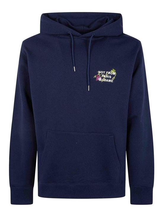 26FW 드롤드무슈 후드 티셔츠 LHO208CO127NAVY Blue