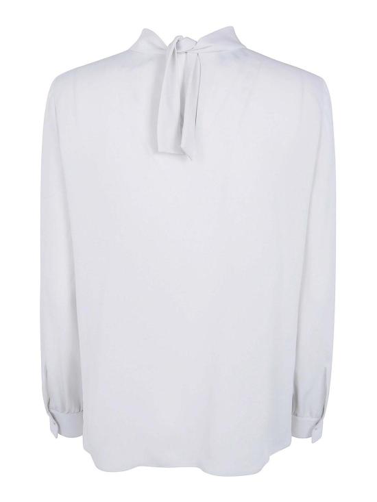 26FW 조르지오 아르마니 긴팔 티셔츠 GW004030TE10814U8001 White - GIORGIO ARMANI