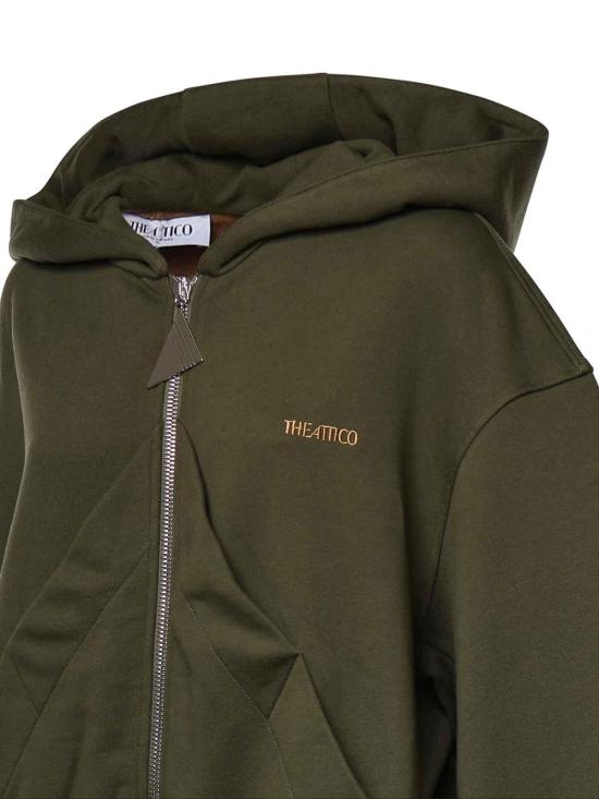 26FW 디 아티코 후드 티셔츠 261WCF00015JJF007AA724 Green - THE ATTICO