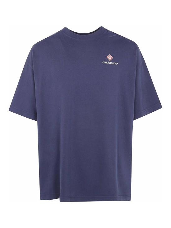 26FW 카사블랑카 반팔 티셔츠 MPF26JTS07801NAVY Blue