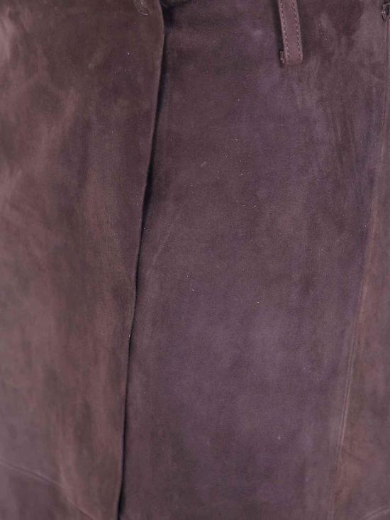 26FW 세미쿠튀르 미디 스커트 Y6WT04W40 Brown - SEMI-COUTURE