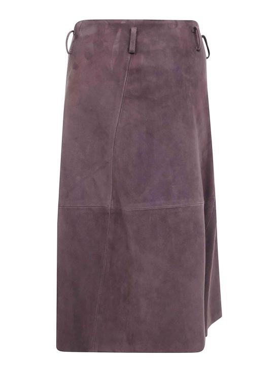 26FW 세미쿠튀르 미디 스커트 Y6WT04W40 Brown - SEMI-COUTURE