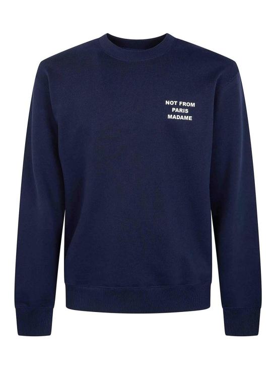 26FW 드롤드무슈 긴팔 티셔츠 PERMSW149CO127NAVY Blue