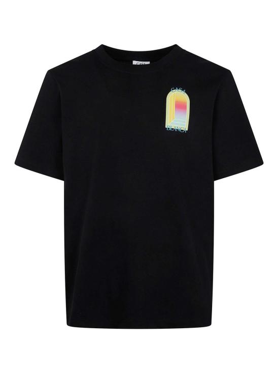 25FW 카사블랑카 반팔 티셔츠 MSP26JTS00114BLACK