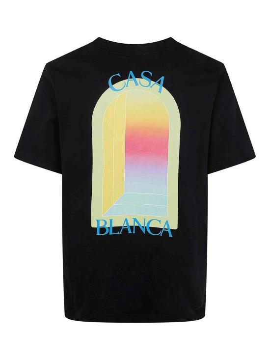 25FW 카사블랑카 반팔 티셔츠 MSP26JTS00114BLACK - CASABLANCA