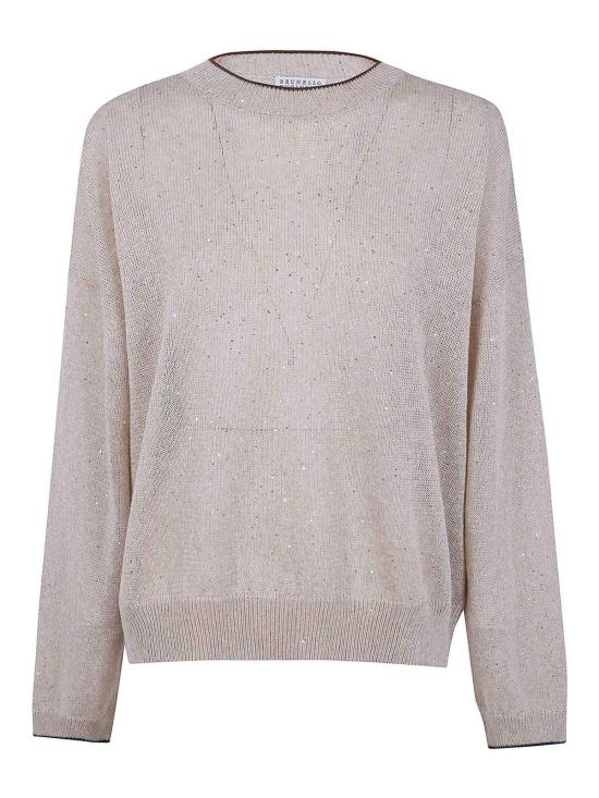 25FW 브루넬로 쿠치넬리 스웨터 MDT796410CUW40 Nude Neutrals