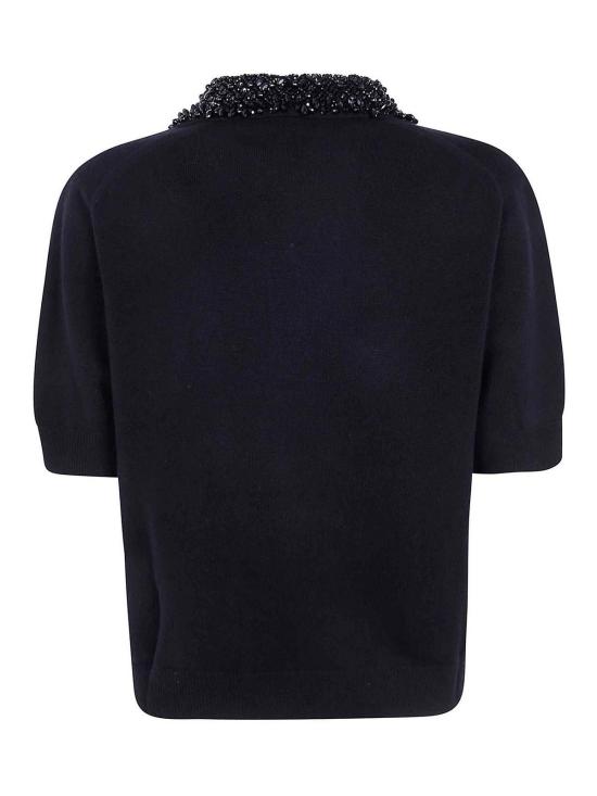 26FW 세미쿠튀르 폴로 티셔츠 Y6WH70Y69 BLACK - SEMI-COUTURE