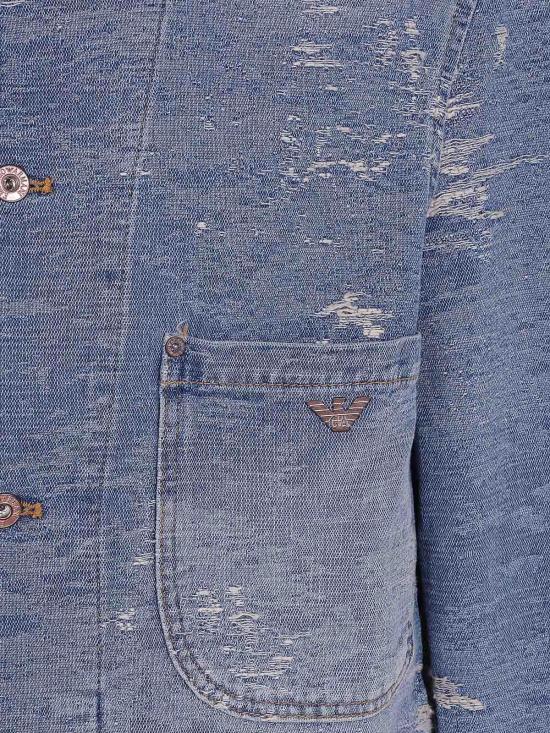 26FW 엠포리오 아르마니 데님 자켓 EM006536AF27794MB003 Blue - EMPORIO ARMANI