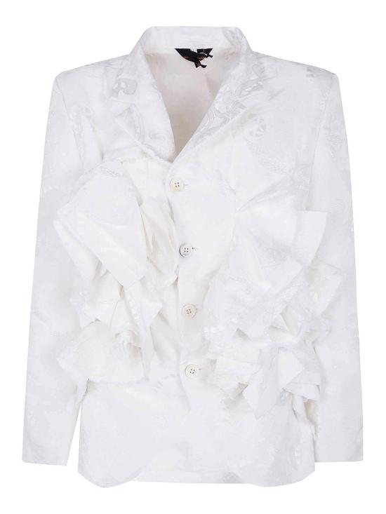 25FW 꼼데가르송 수트 자켓 GQJ029OFF White