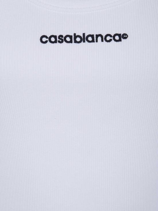 26FW 카사블랑카 민소매 티셔츠 WPF26JTS03902WHITE - CASABLANCA