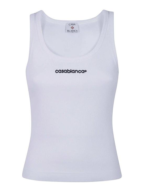 26FW 카사블랑카 민소매 티셔츠 WPF26JTS03902WHITE