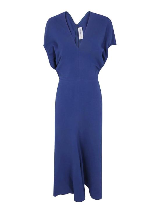 26FW 빅토리아 베컴 미디 원피스 1126WDR006381A9886 Blue