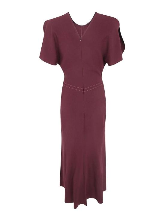 26FW 빅토리아 베컴 미디 원피스 1226WDR005227A2 Red - VICTORIA BECKHAM