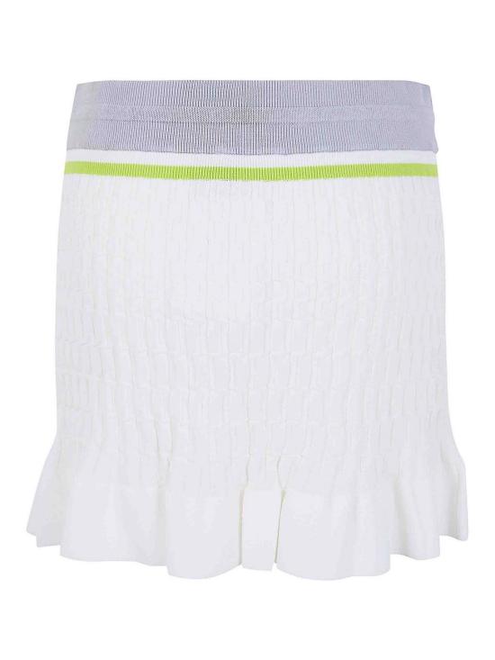 25FW 카사블랑카 미디 스커트 WSP26KW124801WHITE - CASABLANCA