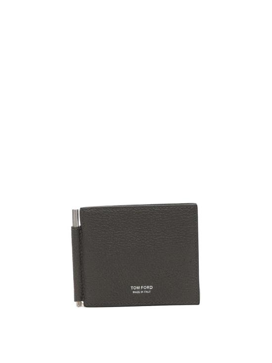 26FW 톰포드 그레인 레더 머니 클립 Y0231LCL158STBG Grey