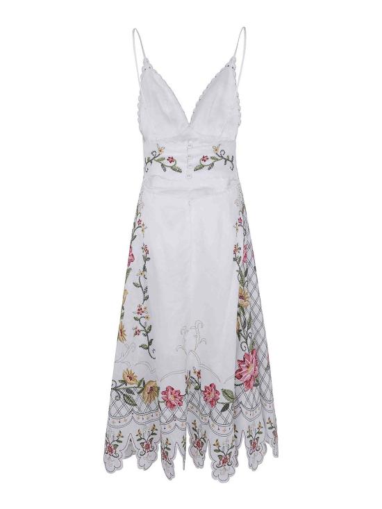 26FW 팜 리오 미디 원피스 355804L0025 White - FARM RIO