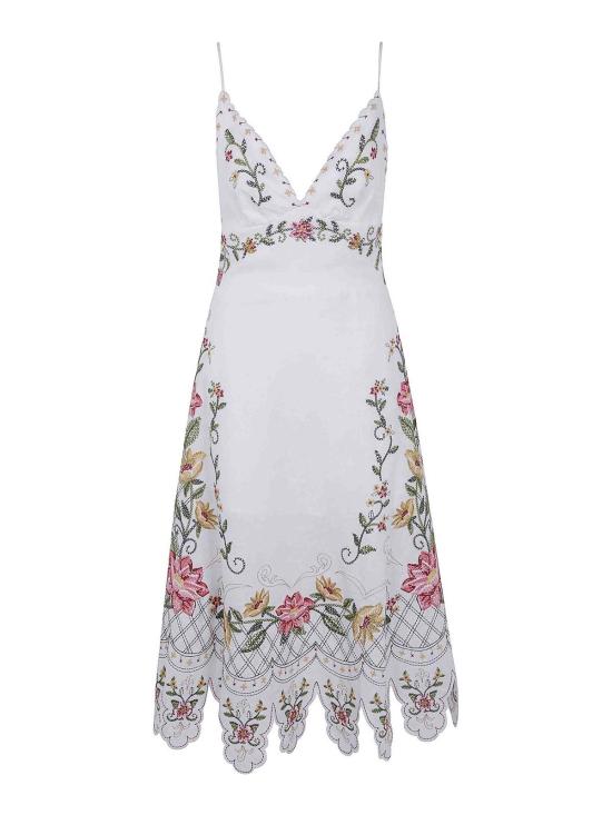 26FW 팜 리오 미디 원피스 355804L0025 White