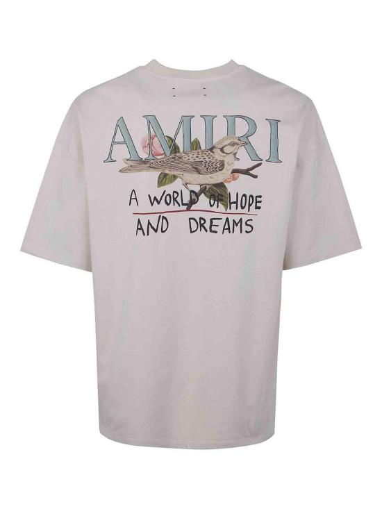 25FW 아미리 반팔 티셔츠 AMTOJR1095ALABASTER White - AMIRI