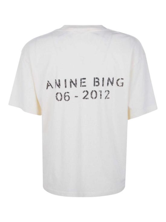 25FW 애니빙 반팔 티셔츠 A0812383WKHA2CREAM WHITE - ANINE BING
