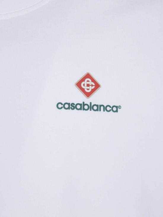 26FW 카사블랑카 반팔 티셔츠 MPF26JTS00111WHITE - CASABLANCA