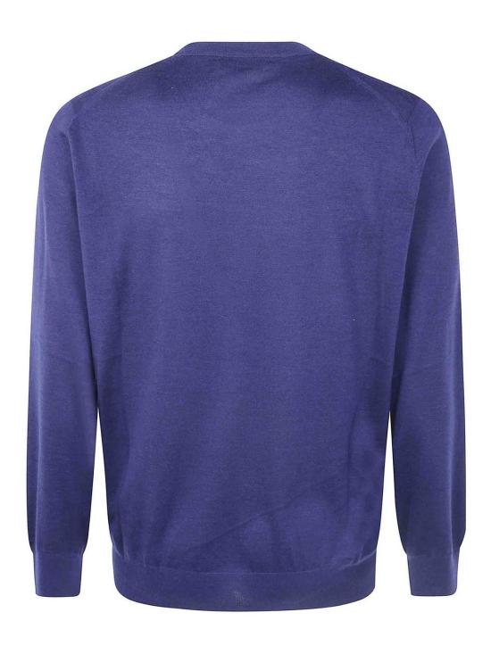26FW 브루넬로 쿠치넬리 캐시미어 실크 스웨터 M2300100CJK18 Blue - BRUNELLO CUCINELLI