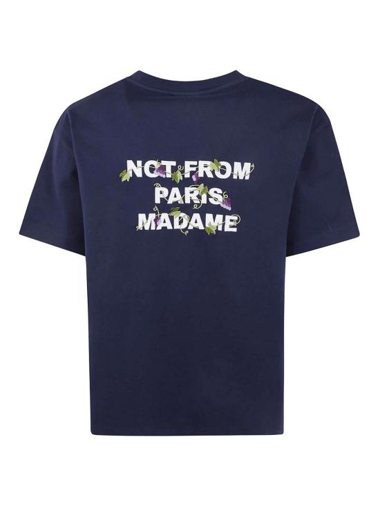 26FW 드롤드무슈 반팔 티셔츠 LTS327CO248NAVY Blue - DROLE DE MONSIEUR