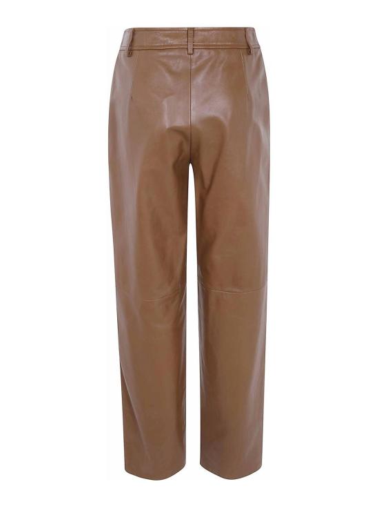 26FW 막스마라 가죽 팬츠 26264360116E15 Brown - MAX MARA