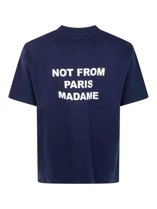 26FW 드롤드무슈 반팔 티셔츠 PERMTS203CO002NAVY Blue - DROLE DE MONSIEUR