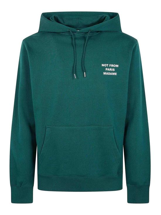 26FW 드롤드무슈 후드 티셔츠 PERMHO162CO127DARK Green