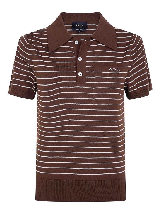 26FW 아페쎄 폴로 티셔츠 COHLPF23509TCA BROWN