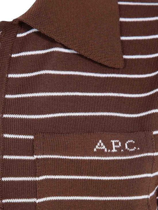 26FW 아페쎄 폴로 티셔츠 COHLPF23509TCA BROWN - A.P.C.
