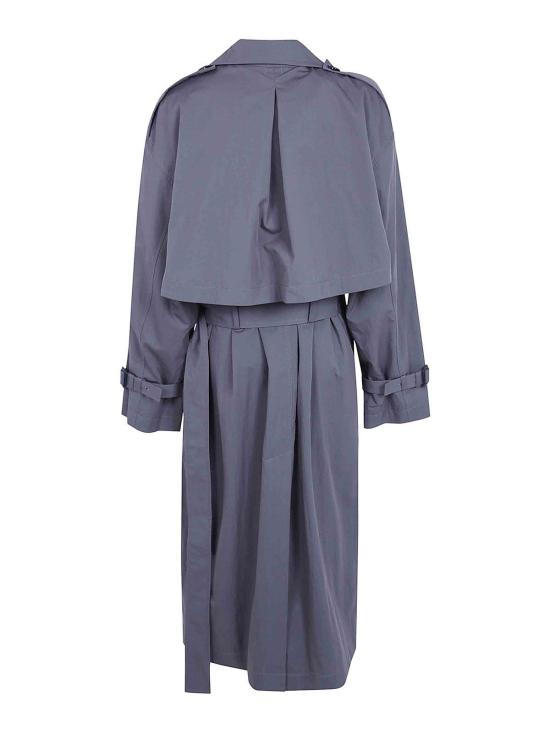 26FW 토템 크리스프 서머 트렌치 코트 252WRO0197FB0410079 Grey - TOTEME