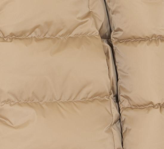 26FW 에르노 새틴 & 뉴 레이디 퍼 A셰이프 다운 자킷 PI001934D 12170Z1985 Beige - HERNO