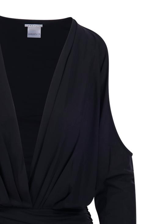 26SS 아마주인 숏 원피스 12OLIUDB DEEP BLACK - AMAZUIN