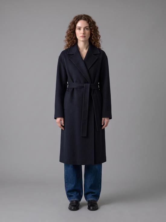 26FW 더로우 코트 R000442 BLACK