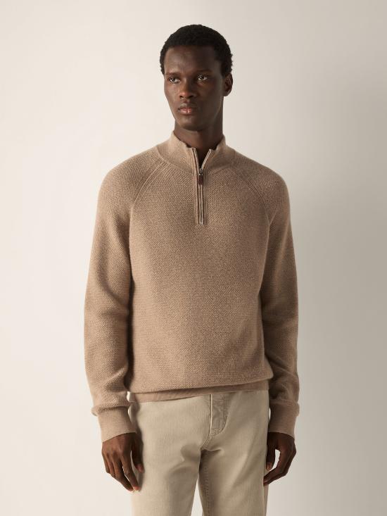 26FW 에르메네질도제냐 스웨터 UIK26A4127 D92 Beige - ERMENEGILDO ZEGNA