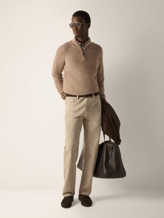 26FW 에르메네질도제냐 스웨터 UIK26A4127 D92 Beige - ERMENEGILDO ZEGNA