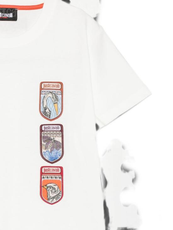26FW [키즈] 저스트까발리 티셔츠 JBA26042TSHZC MARSHMALLOW BIANCO - JUST CAVALLI