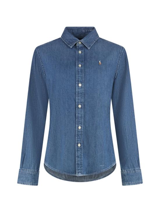 26FW 폴로 랄프로렌 데님 셔츠 211969458 001 Blu