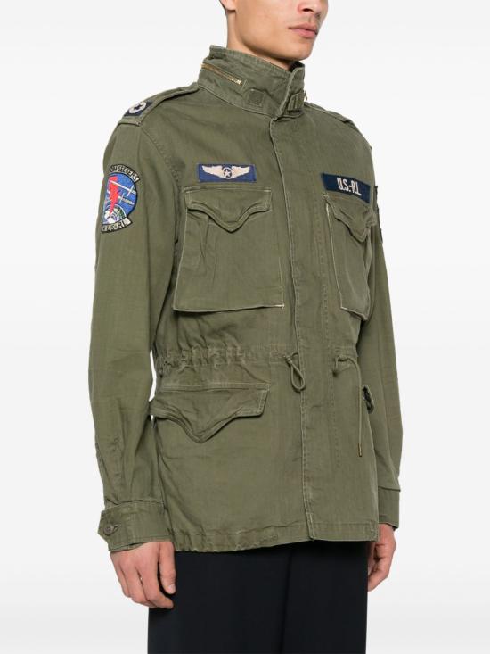26FW 폴로 랄프로렌 로고 아이코닉 밀리터리 자켓 710961616 001 Verde - POLO RALPH LAUREN